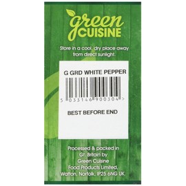 Green Cuisine Ground White Pepper 25 g (Pack of 6)