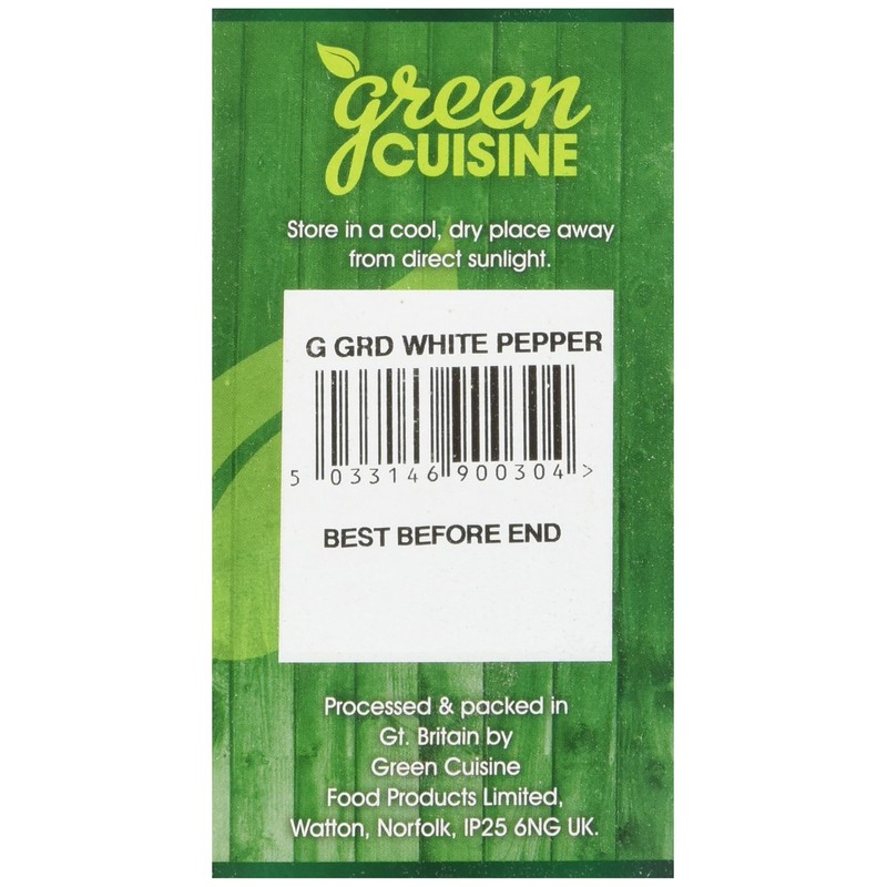 Green Cuisine Ground White Pepper 25 g (Pack of 6)