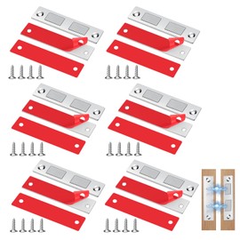 NVGVUP Pack of 6 Magnets for Cabinet Doors, Ultra Thin Door Magnets, Magnetic Catch Strong Door Closer, Drawer Magnetic Closure, Double Magnets Lock for Furniture, Cupboard, Door