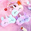 J26 Unicorn Plush Sleeping Mask Rainbow Sleeping Mask Eye Mask