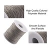 PandaHall 100 Yards/Roll Braided Cotton Cord 1mm Waxed Cotton Cord