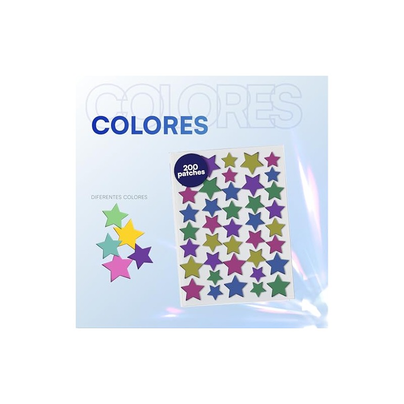 Mist Jewel Parches para Acné en Estrella, Hidrocoloide, 200 Piezas