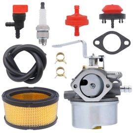 FitBest 640260B Carburetor with 33268 Air Filter Tune-up kit for Tecumseh 640260 640260A 520956 056320 640023 640051 640140 Compatible with HM80 H85 HM90 HM100 4 Cycle Small Engine Toro