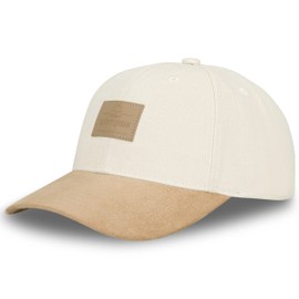 Johnny Urban ''Dean" Cap for Men and Women, Baseball Cap, Stylish Snapback Caps, Adjustable Size, Curved - Cream/Beige, Einheitsgröße
