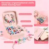Charm Bracelet Making Kit for Girls with Jewelry Box, 68Pcs