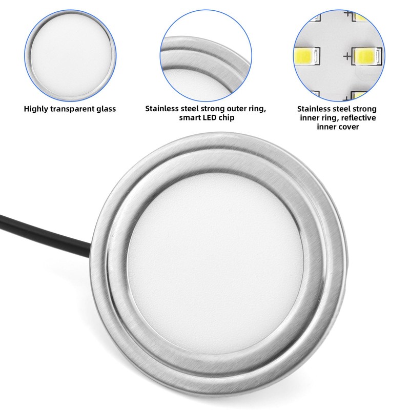 2pcs Range Hood Light Bulbs, 6500k Led Appliance Bulb 2.68in