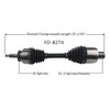 TrakMotive FD-8274 CV Axle, 1 Pack
