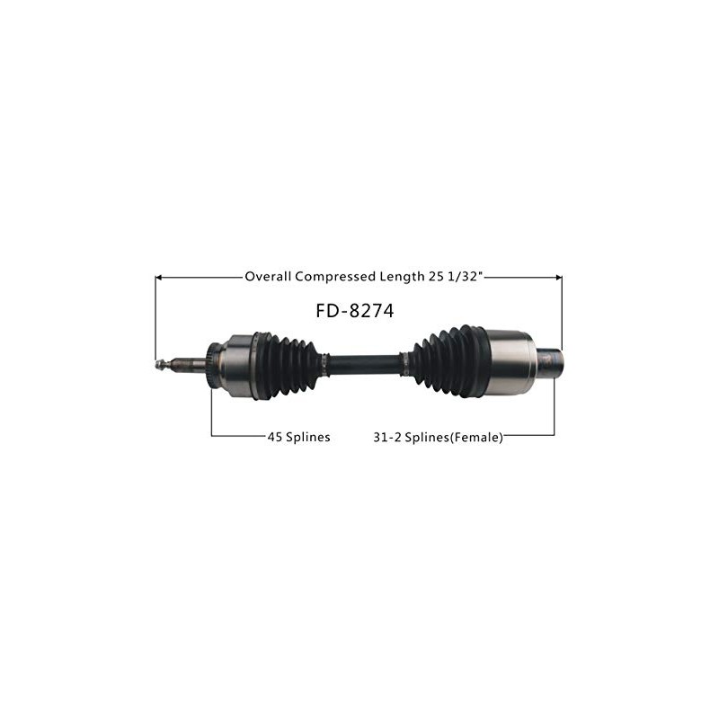 TrakMotive FD-8274 CV Axle, 1 Pack