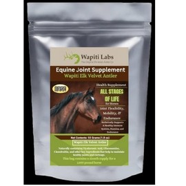 Wapiti Labs - Equine Joint Supplement - Antler Powder for Horses. Ultimate in Joint Health, Promotes Joint Flexibility, Mobility & Endurance, Immune Health & Stamina - All Stages of Life - 1.8oz
