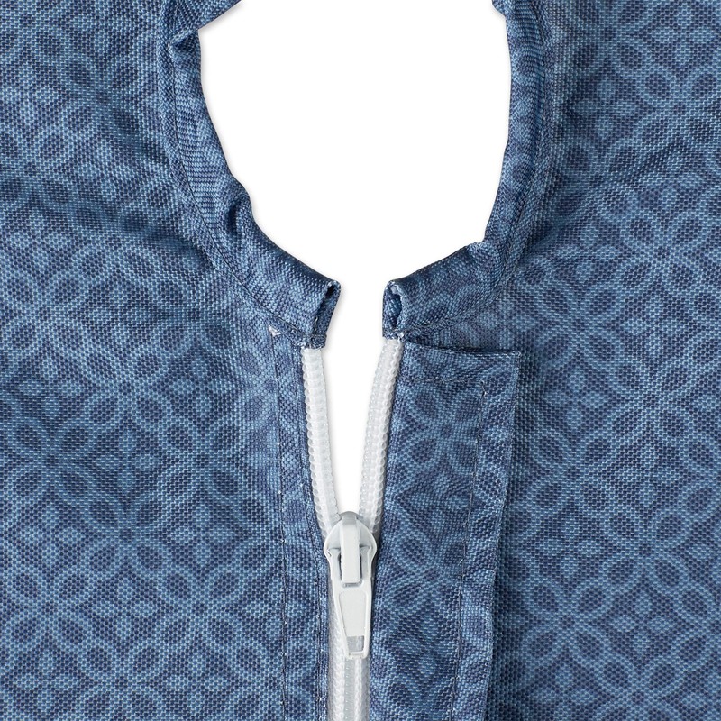 DII Indoor/Outdoor Tabletop Collection Umbrella Hole with Zipper, Machine Washable,