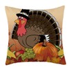 ZACINOVER Thanksgiving Turkey Fall Throw Pillow Covers 18x18 Inch, Soft