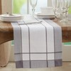 SARO LIFESTYLE Aidy Collection Banded Border Table Runner, 16" x