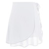 Lovdaswi Women Chiffon Wrap Ballet Dance Skirt White
