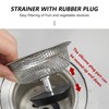 2 Kitchen Sink Basket Strainer Replacement for Standard Drains (3.2