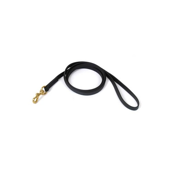 REDLINE K-9 Biothane All Weather Dog Leash Black (4-Foot x