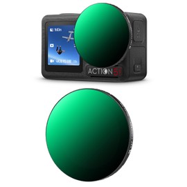 K&F Concept Push in Variable ND32-512 Filter Compatible with DJI Osmo Action 5 Pro, Neutral Density Light Reduction Filter for Osmo Action 4/3, Multicoated HD Optical Glass Action Camera Accessories