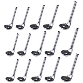 15pcs Fishing Line Spinning Guide Eye Rings Fishing Rod Tip Repair Kit Fishing Rod Guide Various Sizes Tips Fishing Accessories for Saltwater Freshwater Silver