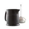 Chantal Stoneware French Press with Stainless Steel Plunger and Lid,