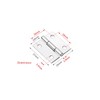 Pack of 12 Hinges Foldable, 27 mm × 24 mm