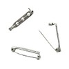 HBC 1 Inch Brooch Pin Backs, Glue, Sew on Bar