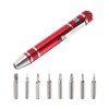 HARFINGTON 8 in 1 Mini Pocket Pen Screwdriver Set CR-V