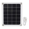 20W Solar Panel High Speed Airflow 5V Dual Exhaust Fan