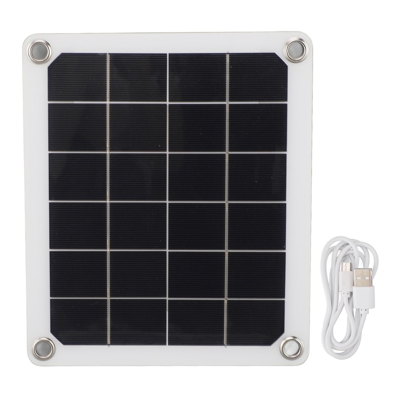 20W Solar Panel High Speed Airflow 5V Dual Exhaust Fan