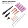 17Pcs TIG Welding Set ABS Argon Arc Welding Torch Glass