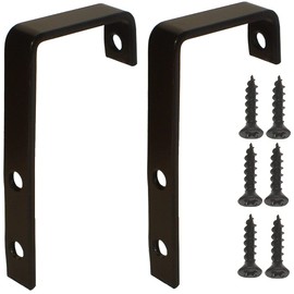 Belle and The Yank 1-1/4" Bunk Bed Ladder Hooks 1/2" Wide x 3-5/8" High, Powder Coat Black Finish, 11 ga. Steel (1-1/4" Inside Clearance)