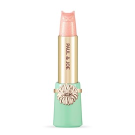 Paul & Joe Paul & Joe Pearl Lipstick Refill Only, Case Sold Separately, Cat-Shaped Glossy Light Pink Lipstick, Moisturizing Lip Care with Shea Butter and Jojoba Oil, 402 Pearl Lipstick, 0.10 oz