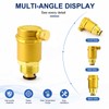 MEANLIN 1PCS DN15 Brass Automatic Air Vent Valve Vertical Air