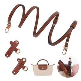Strap for Longchamp Mini Bag Strap, Leather Non-Punched Adjustable Shoulder Strap for Long Champ