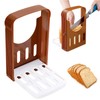 Liroyal Bread Slicer Bread Cutting Guide Folding Hanging Space Saving