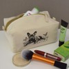 'French Bulldog with Butterflies' Canvas Wash Bag/Makeup Case (CS00043114)