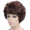 Lydell Women's Short Wavy Curly Wig Synthetic Hair Full Wig