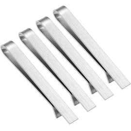 2.5 Inch Tie Clips for Men's tie (3''-3.25'') in Gift Box, tie bar & pins set for larger width necktie in black red white blue color, Suitable for Wedding Anniversary Valentine's Day Christmas Party