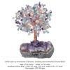 mookaitedecor Natural Fluorite Stone Crystal Tree with Amethyst Cluster Crystal