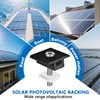 Pack of 4 Centre Clamp PV Module 30 mm Black,