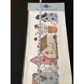 American Home Stencils Birdhouse Collection American Home Stencils Paint Plastic Sponge Wall 8 Layers