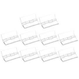 uxcell 10Pcs Acrylic Hinges, 1.8 x 1.38 Inch Hardware Folding Hinges Piano Hinges for Case Box Handicrafts, Clear