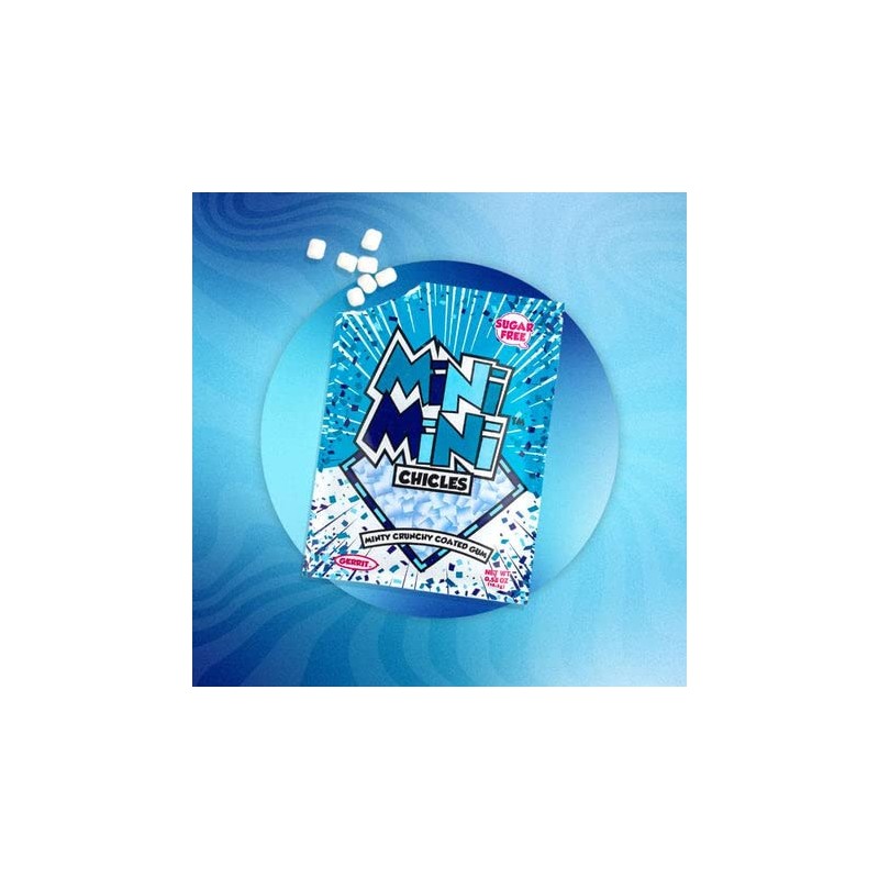 Gerrit’s Mini Mini Chicles, Sugar Free Mint Gum, 0.58 Ounce