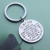 To My Son Keychain Gift from Dad Mom Inspirational Son