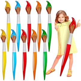 Back to School Decoration 41.3 Inch Giant Inflatable Paint Brushes Colored Art Tall Large Jumbo Decorations Prop Set for Birthday Party Favors Classroom School Supplies,5 Colors (10)