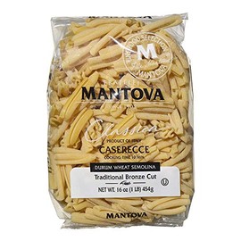 Mantova Caserecce Bronz Die Pasta Italian Bronze Die Caserecce Pasta - 100% Durum Wheat Semolina Bronze Die Caserecce - 16 Oz (Pack Of 6) - Product Of Italy
