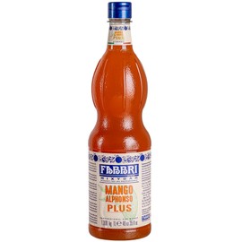 Fabbri Premium Flavoring Syrup, Mango Alphonso, New Enhanced Flavor, All Natural, Made in Italy, 33.8 Ounce (1 Liter)