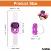 Ambel 앰블 12팩 전자 핑거 카운터 5자리 LCD 디지털 디스플레이