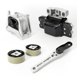 Aumtoni 1J0199262DA 5PCS Engine Motor & Transmission Mount Kit Compatible with 2006 2007 2008 2009 2010 2011 2012 2013 2014 VW Beetle Golf Jetta Passat Rabbit Replacement # 1K0-199-262BC, 1K0199262BC