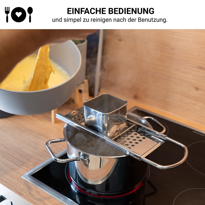 MAVANTO Spätzle Slicer Stainless Steel for Homemade Spätzle & Knöpfle