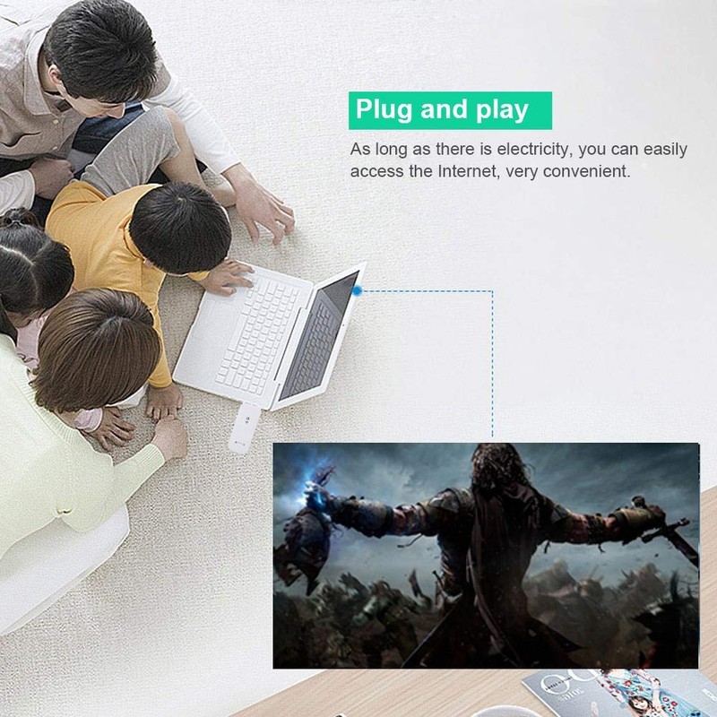 Fdit 4G LTE USB Modem, Pocket Mobile WiFi Hotspot Stick,