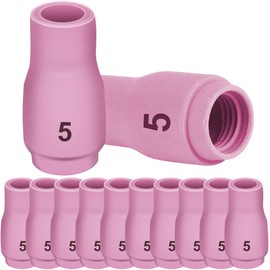 EATBALE Welding Torch Alumina Nozzle for TIG Ceramic Cups #5 13N09 ID5/16 (D8.0 x 30mm) Fit PTA SR DB WP 9 17 18 20 25 26 Welder Gun Consumables High Temperatures Resistance Accessories (12 Pcs)